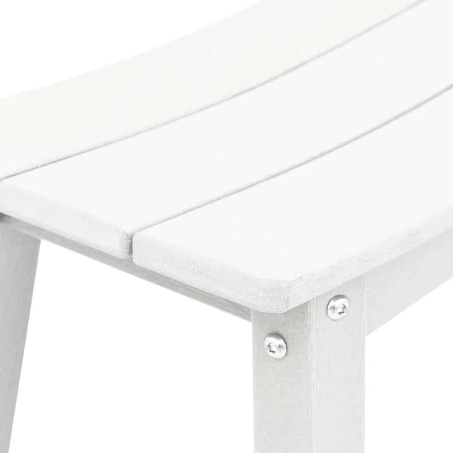 Ensemble de bar de jardin 3 pcs Blanc HDPE - 9