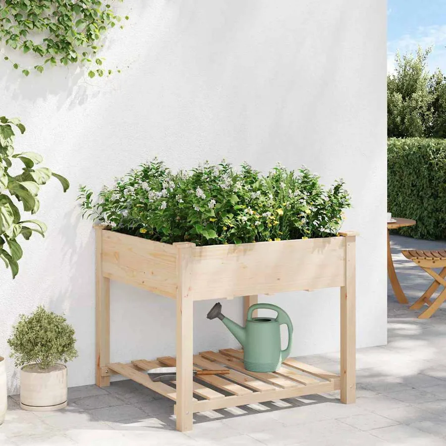 Cache-pot de jardin Beige 90 x 90 x 76,5 cm - 4