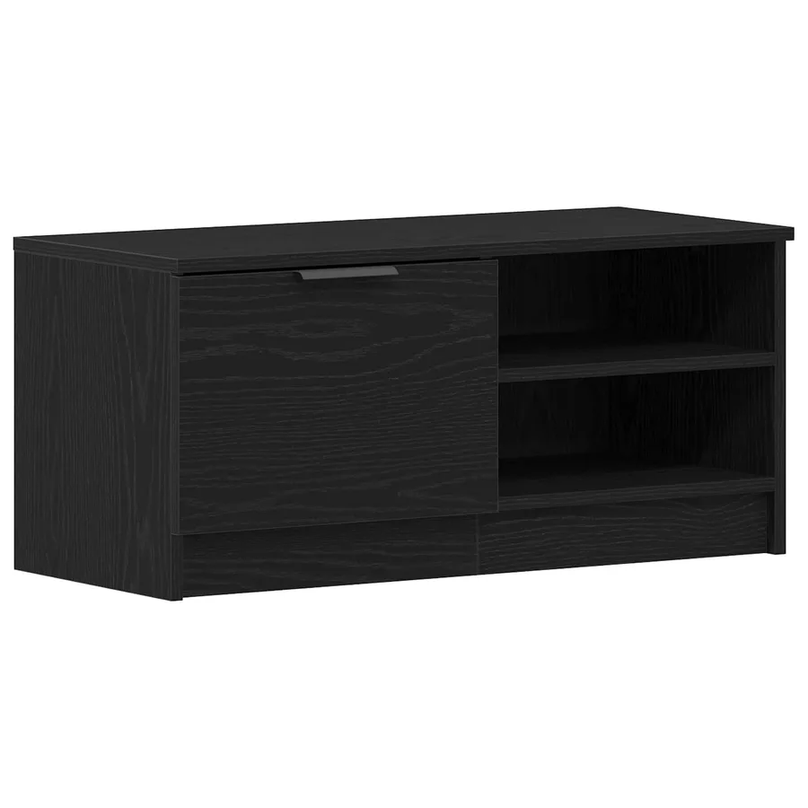 Meuble TV Chêne noir 80 x 35 x 36,5 cm Bois d'ingénierie - 2
