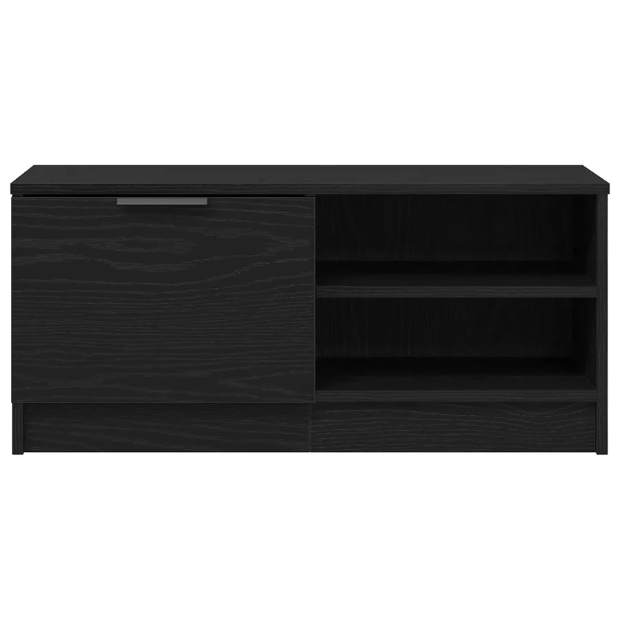 Meuble TV Chêne noir 80 x 35 x 36,5 cm Bois d'ingénierie - 6