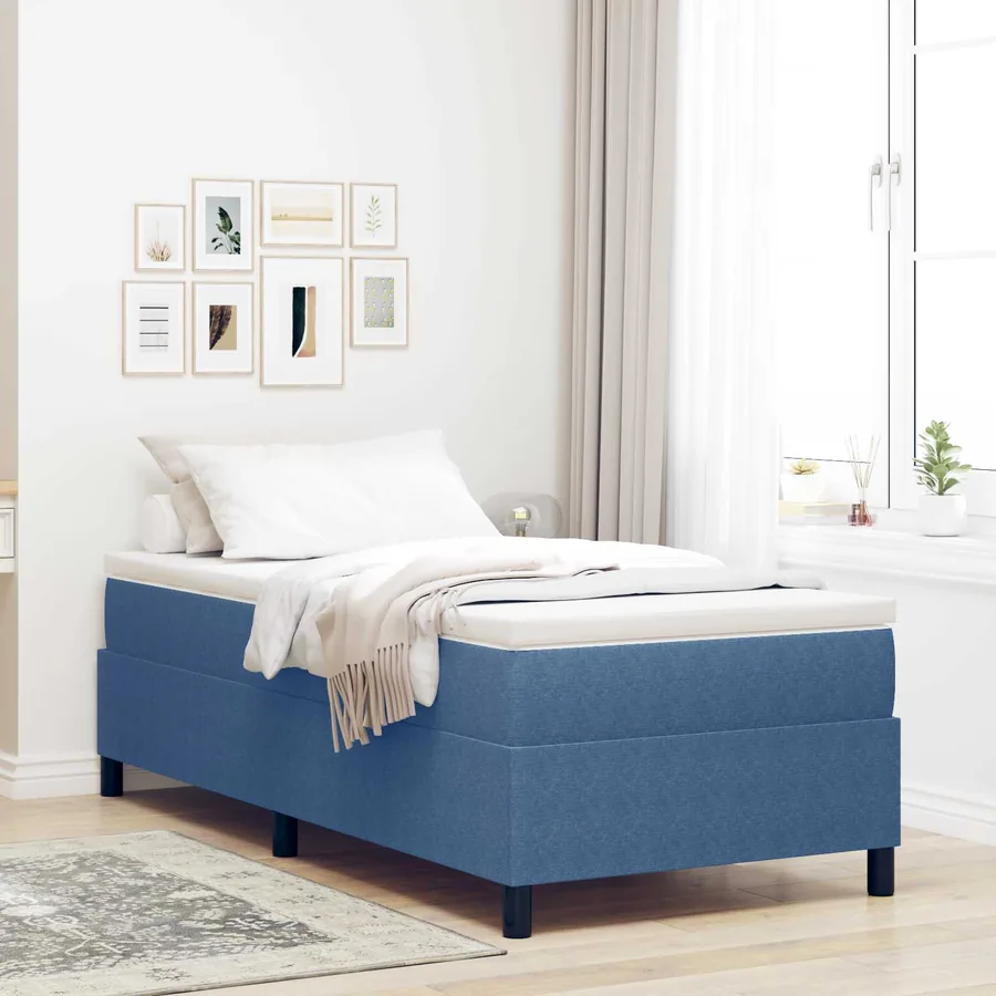 Cadre de lit plateforme Bleu 80 x 200 cm