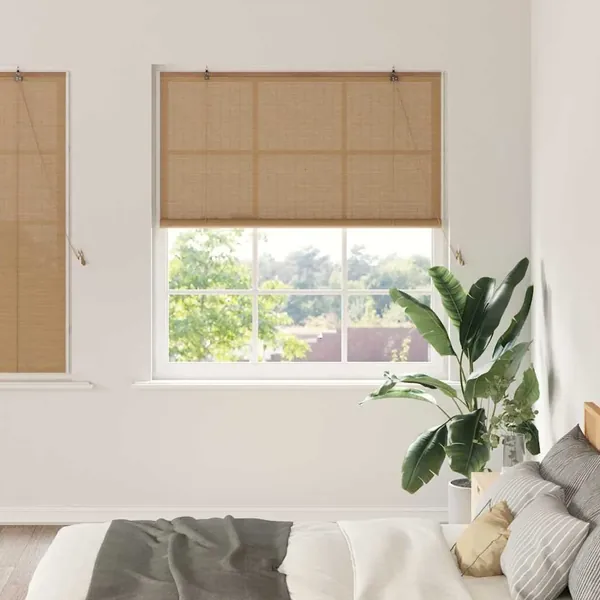 Store enrouleur Marron 150 x 160 cm Bambou