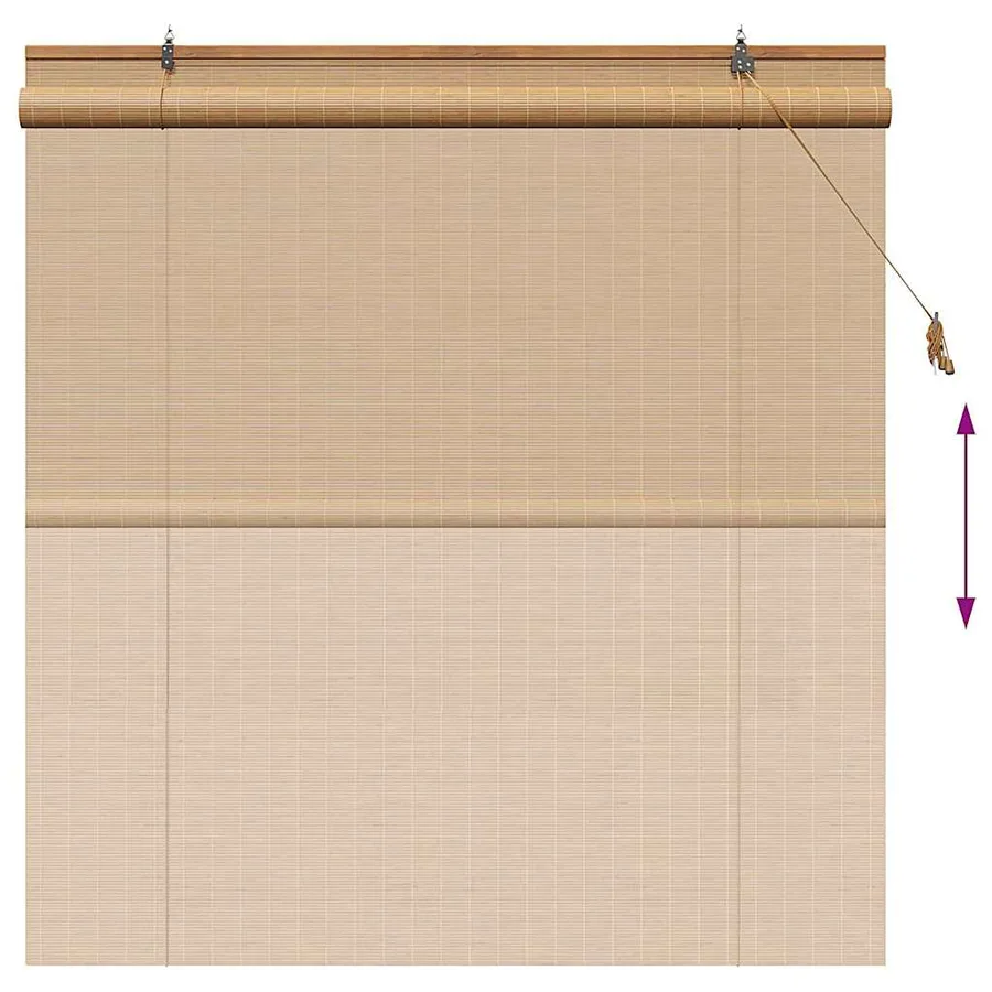 Store enrouleur Marron 150 x 160 cm Bambou - 13