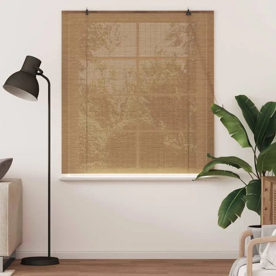 Store enrouleur Marron 150 x 160 cm Bambou - 3