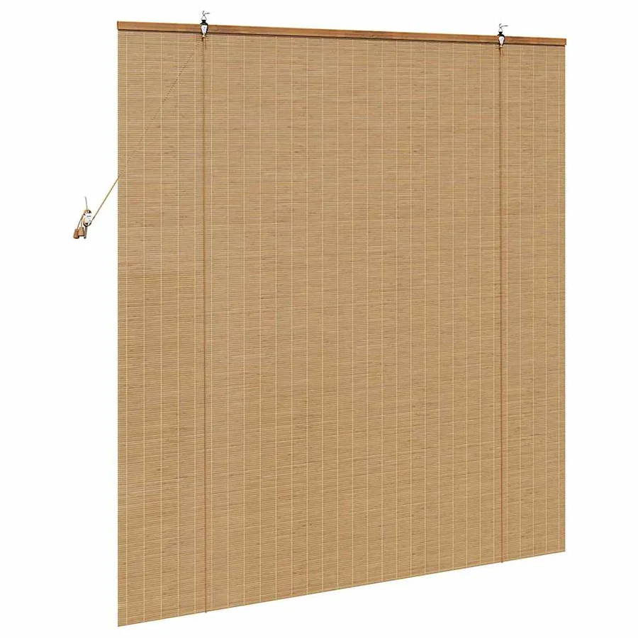 Store enrouleur Marron 150 x 160 cm Bambou - 5