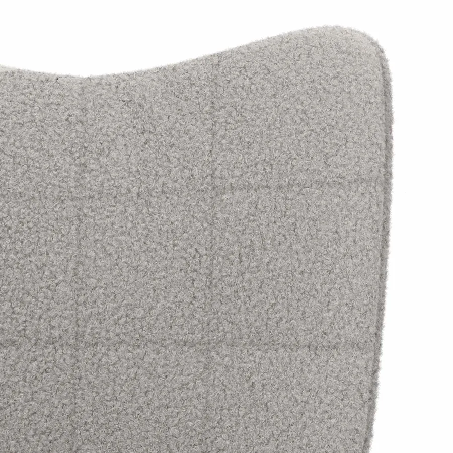 Chaise à bascule Gris clair Tissu Sherpa - 6
