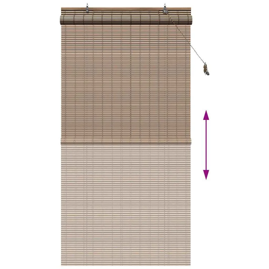Store enrouleur Marron 110 x 220 cm Bambou - 13