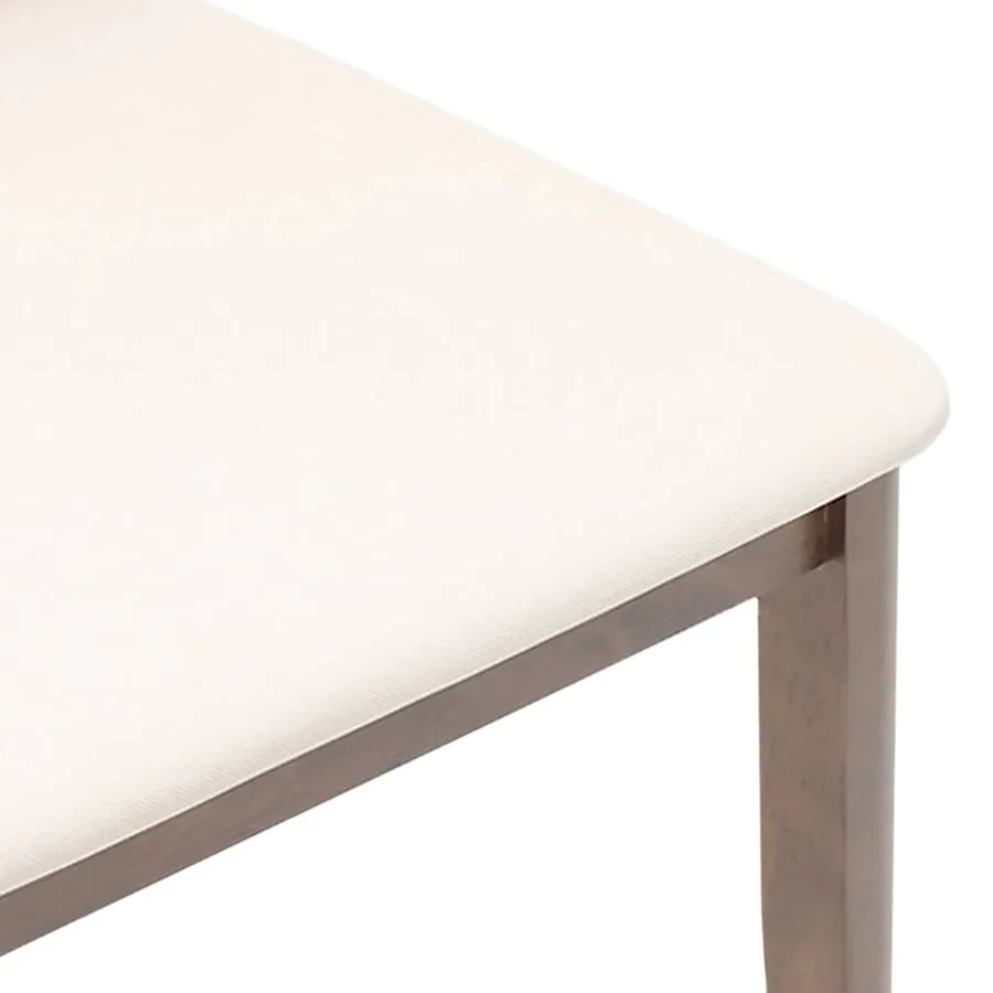 Chaises à manger coussins 2 pcs marron bois massif caoutchouc - 8