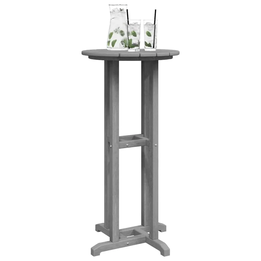 Table de bar Gris clair 55 x 55 x 107 cm Polyéthylène - 3