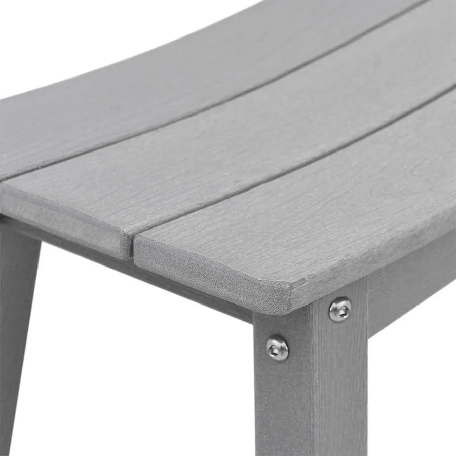 Ensemble de bar de jardin 3 pcs Gris clair HDPE - 9