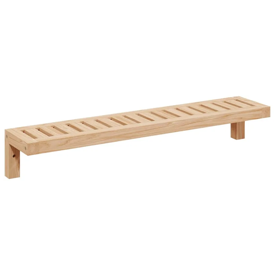 Étagère murale suspendue Naturel 62 x 10 x 12,5 cm - 2