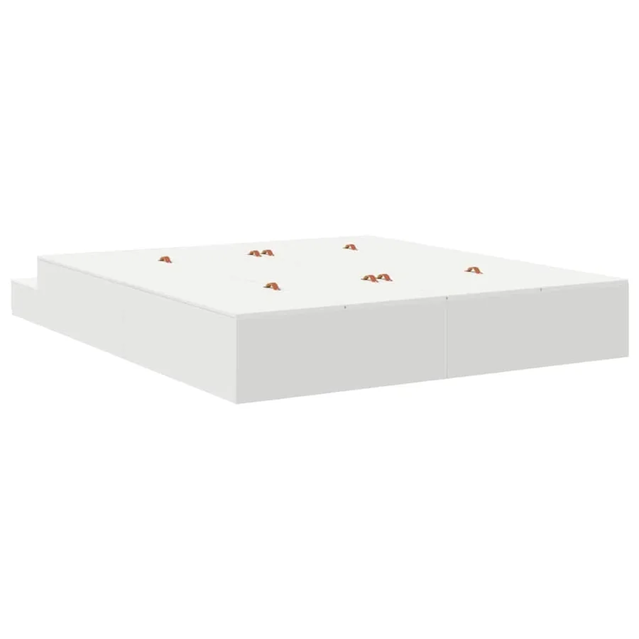 Cadre de lit avec rangement Blanc 180 cm Bois d'ingénierie - 5