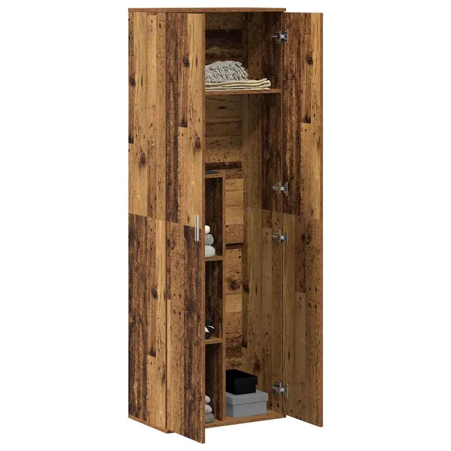 Highboard Bois Ancien 60 x 35 x 180 cm Bois d'ingénierie - 3