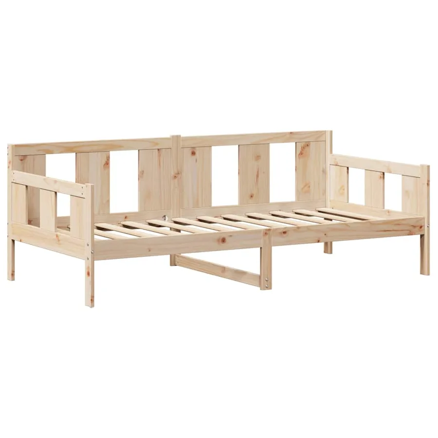 Lit de jour avec toit sans matelas 80x200 cm bois massif - 5