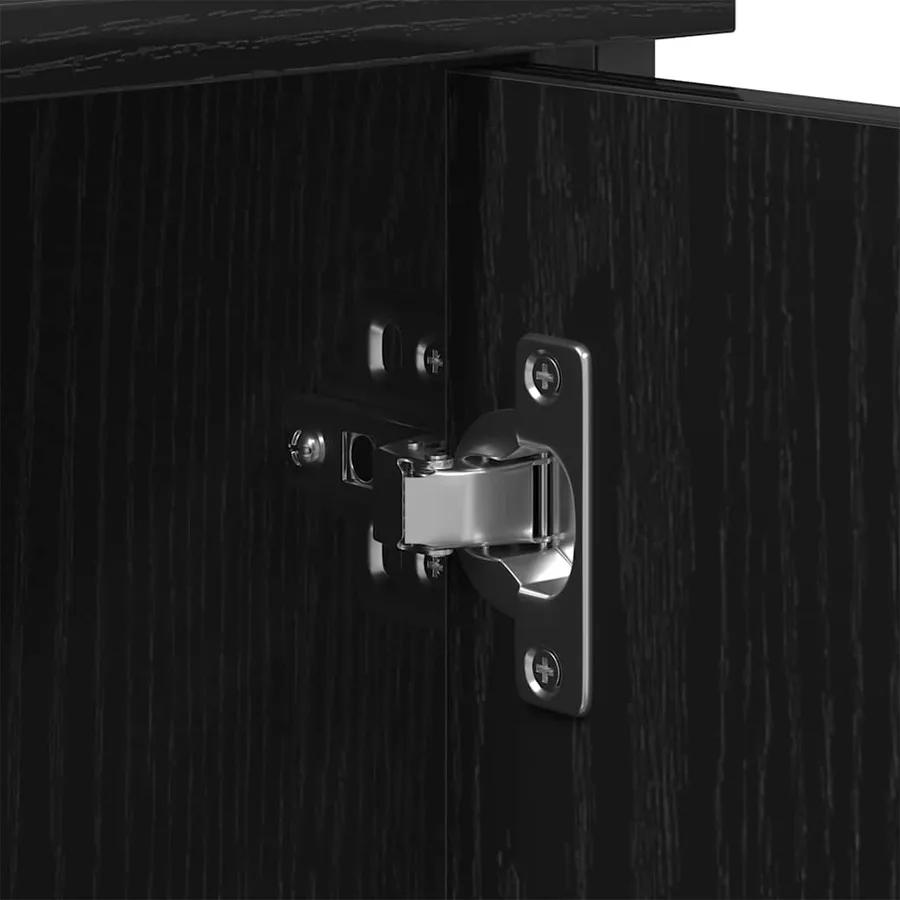 Ensemble meuble TV Montage mural Chêne noir 101 x 35 x 65 cm - 6