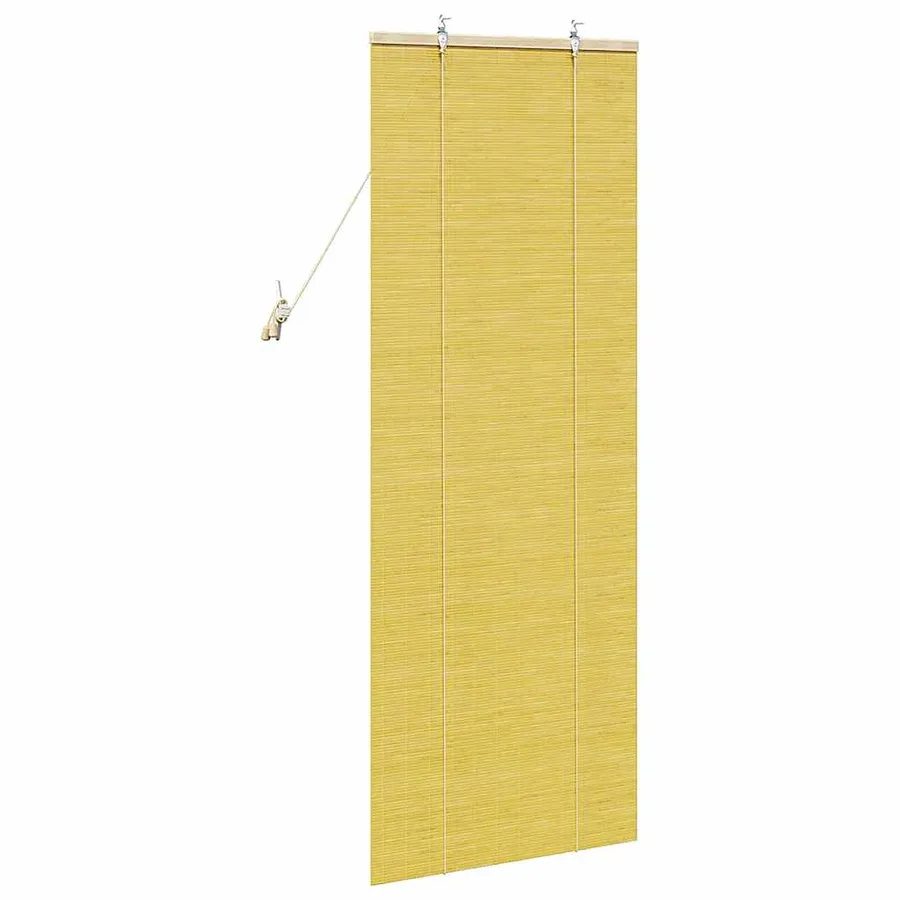 Store enrouleur Jaune 60 x 160 cm Bambou - 5