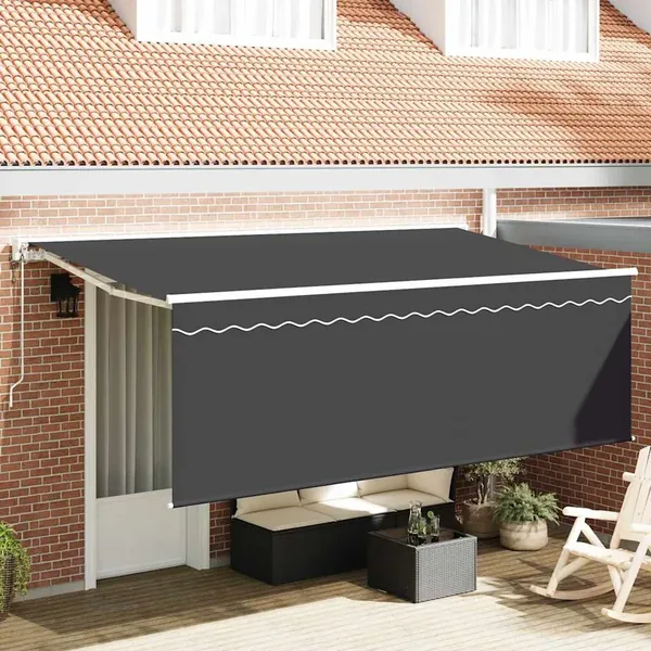 Auvent Rétractable Anthracite 350 x 200 cm