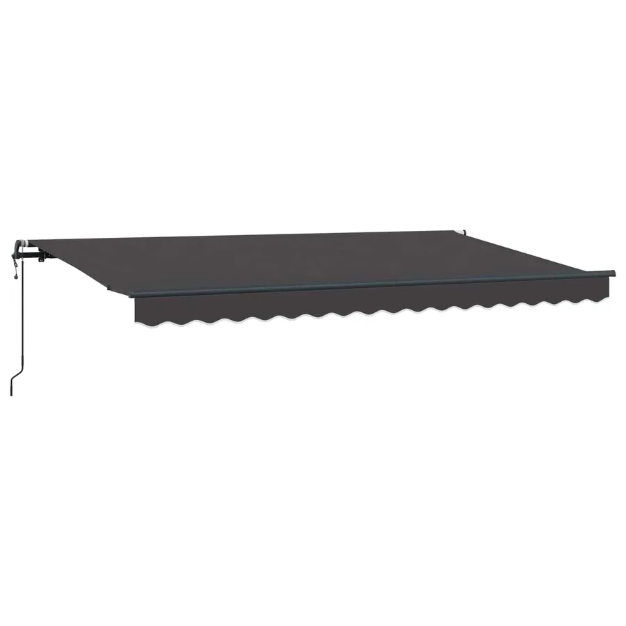 Auvent Rétractable Anthracite 350 x 200 cm tissu - 4