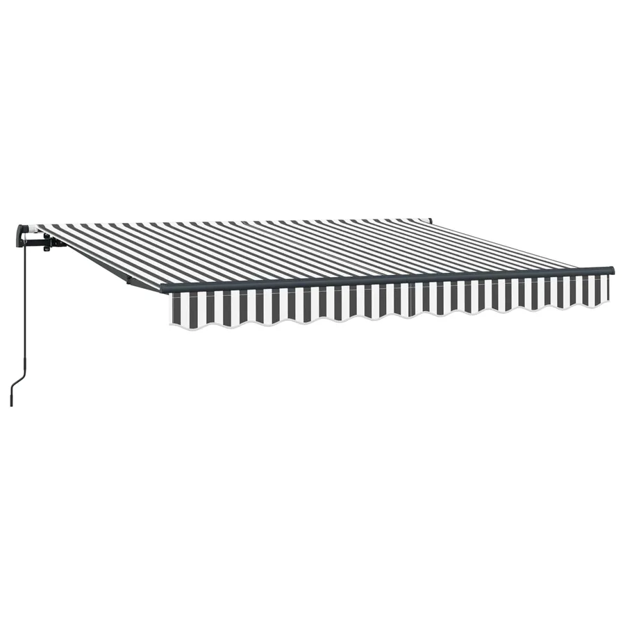 Auvent Rétractable Anthracite 300 x 200 cm tissu - 2