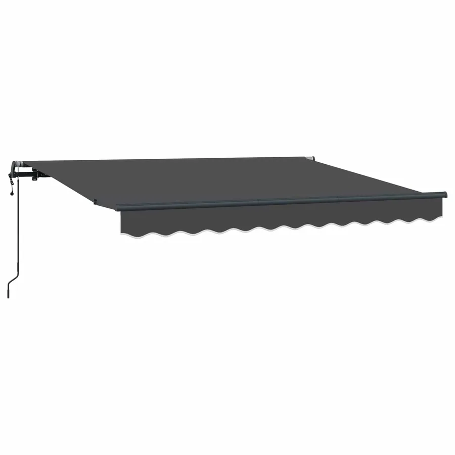 Auvent Rétractable Anthracite 250 x 200 cm tissu - 2