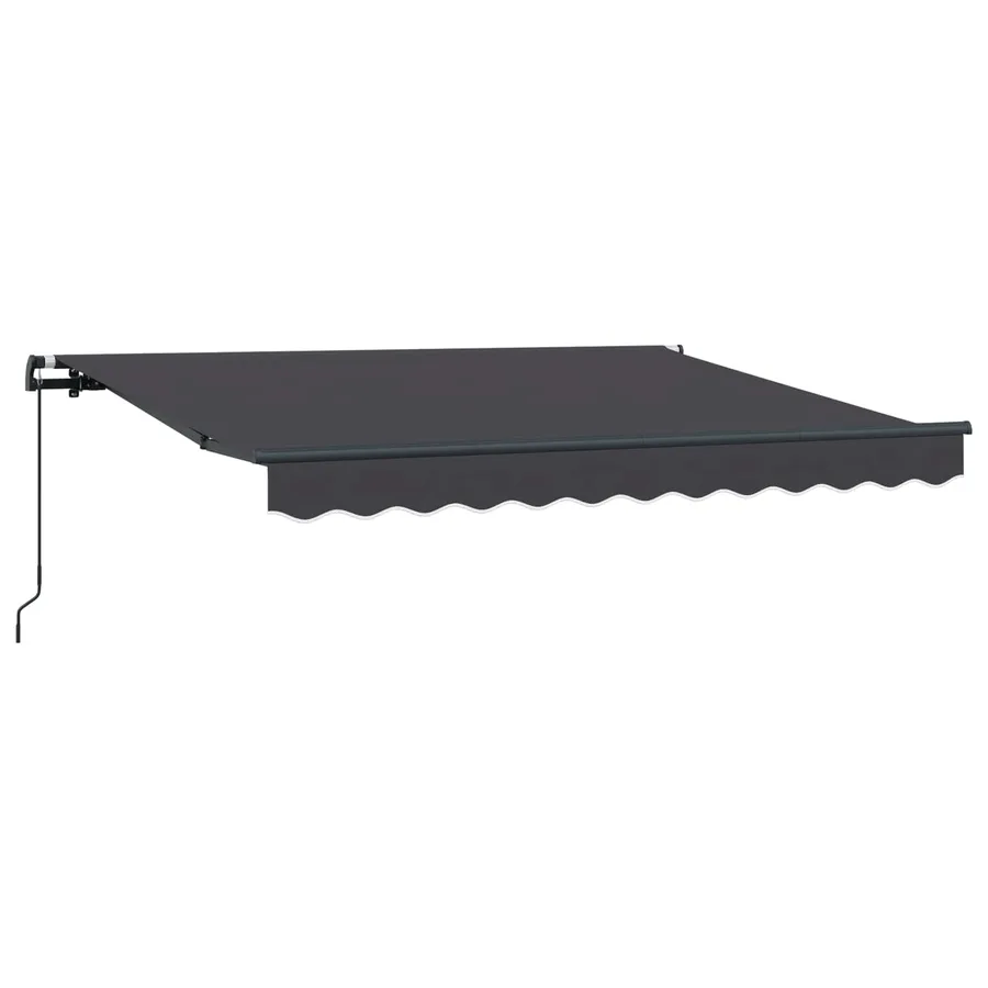 Auvent Rétractable Anthracite 250 x 200 cm tissu - 2