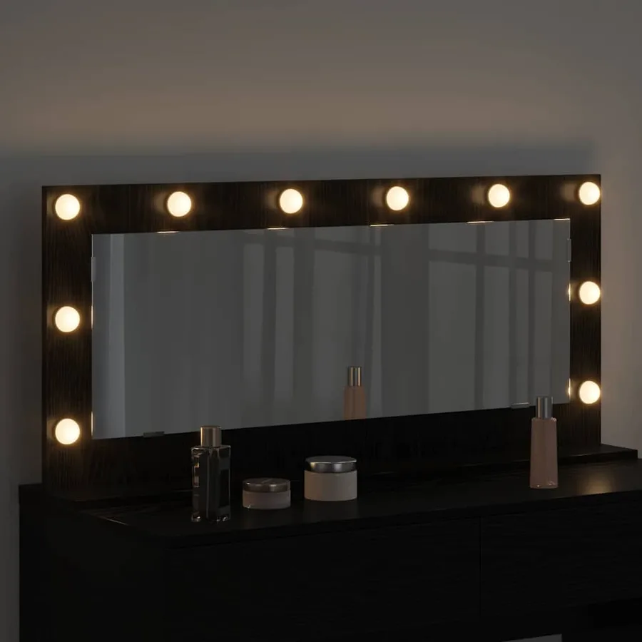 Miroir de vanité Rectangulaire Chêne noir 100 x 45 x 18 cm - 3