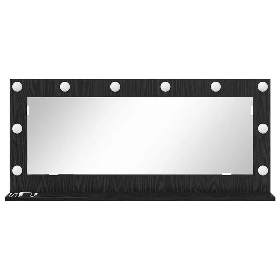 Miroir de vanité Rectangulaire Chêne noir 100 x 45 x 18 cm - 4