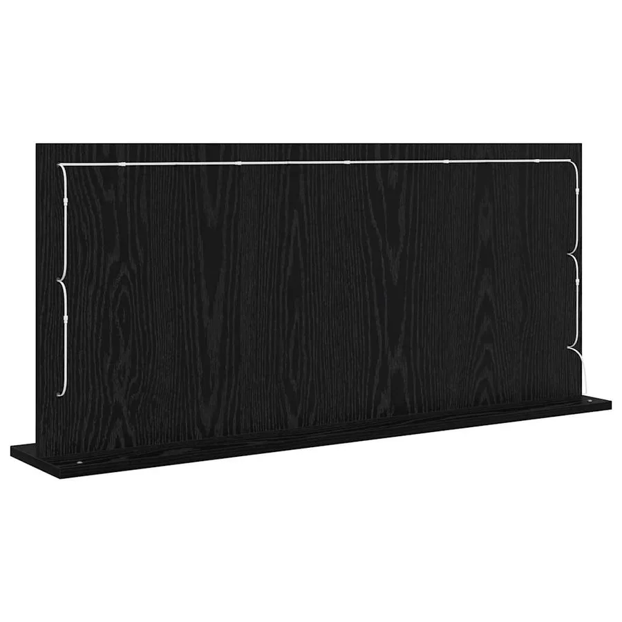 Miroir de vanité Rectangulaire Chêne noir 100 x 45 x 18 cm - 6