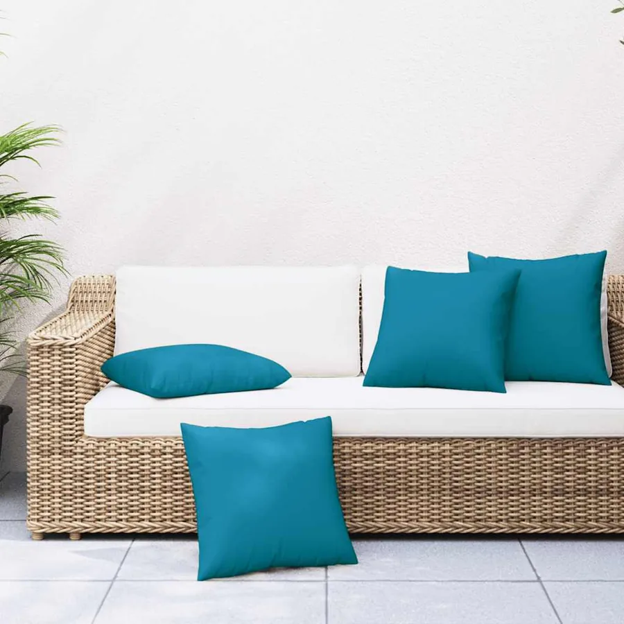 Coussins de canapé 4 pcs Bleu 60x60 cm tissu