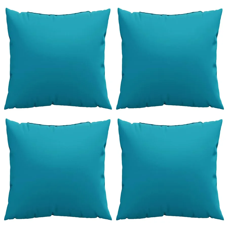 Coussins de canapé 4 pcs Bleu 60x60 cm tissu - 4