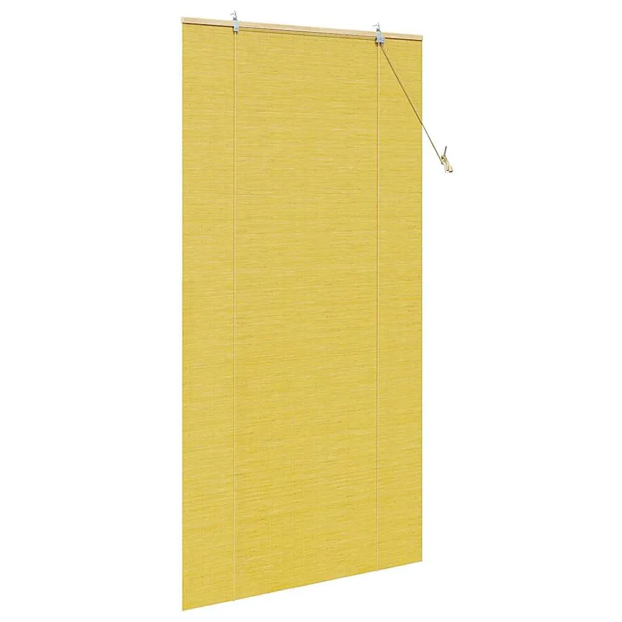 Store enrouleur Jaune 100 x 220 cm Bambou - 4