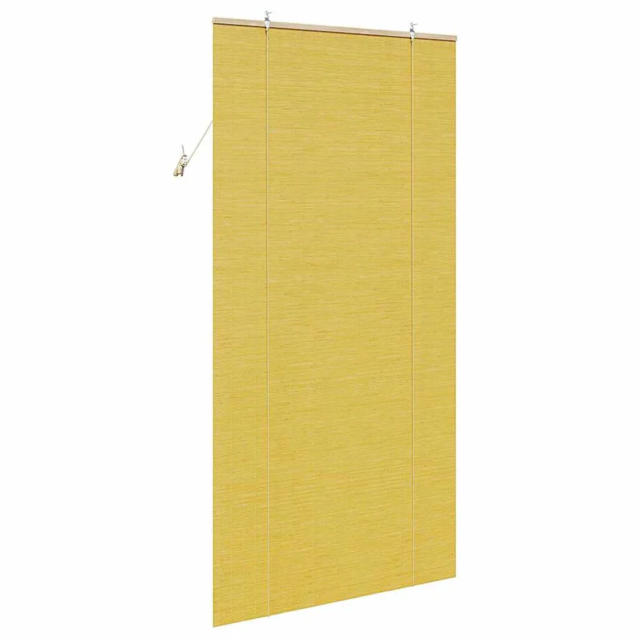 Store enrouleur Jaune 100 x 220 cm Bambou - 5