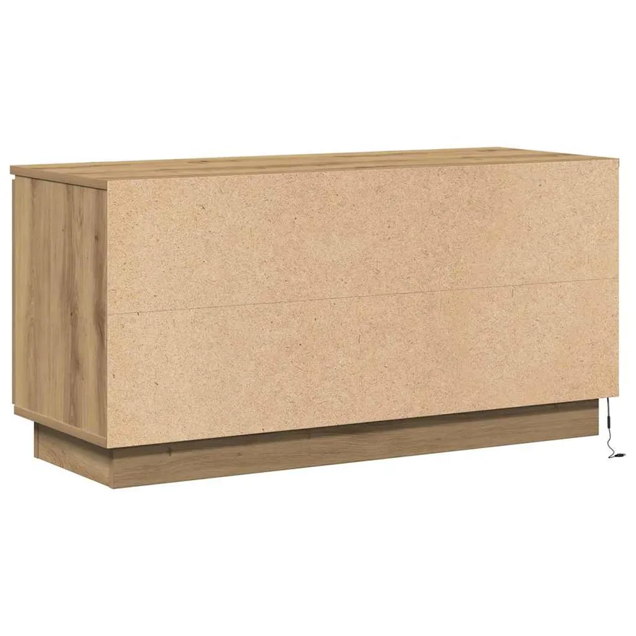 Meuble TV 100 x 38 x 49 cm Chêne artisanal Bois d'ingénierie - 9