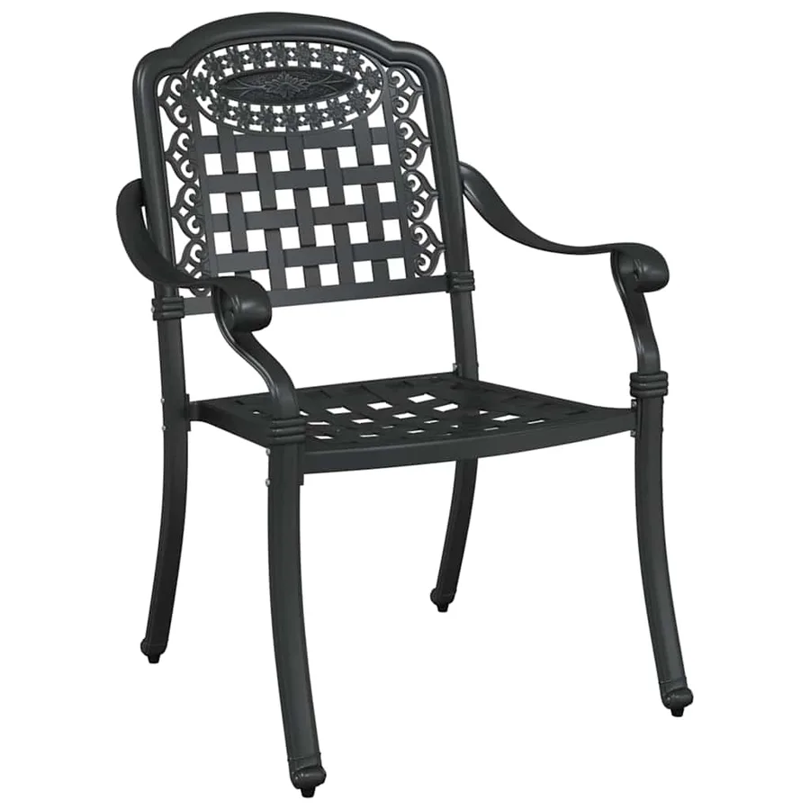 Ensemble de tables de jardin 5 pcs Noir Aluminium coulé - 5
