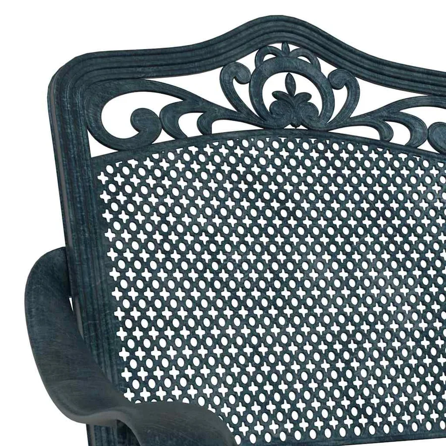 Ensemble de tables de jardin 3 pcs Vert Aluminium coulé - 8