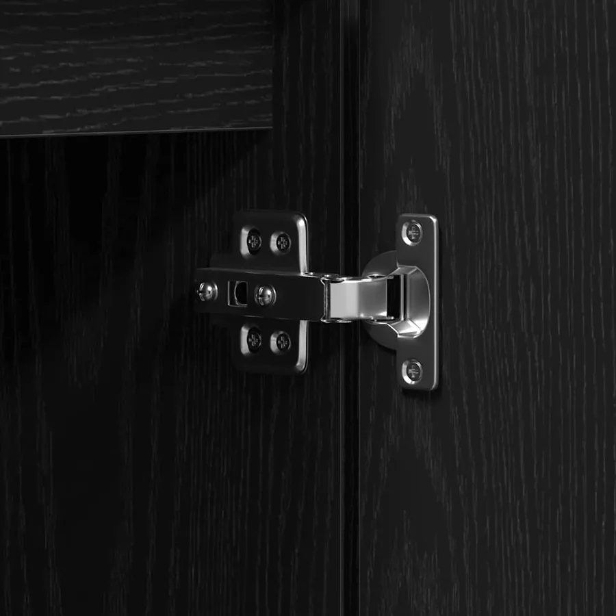 Meuble TV Chêne noir 100 x 38 x 49 cm Bois d'ingénierie - 11
