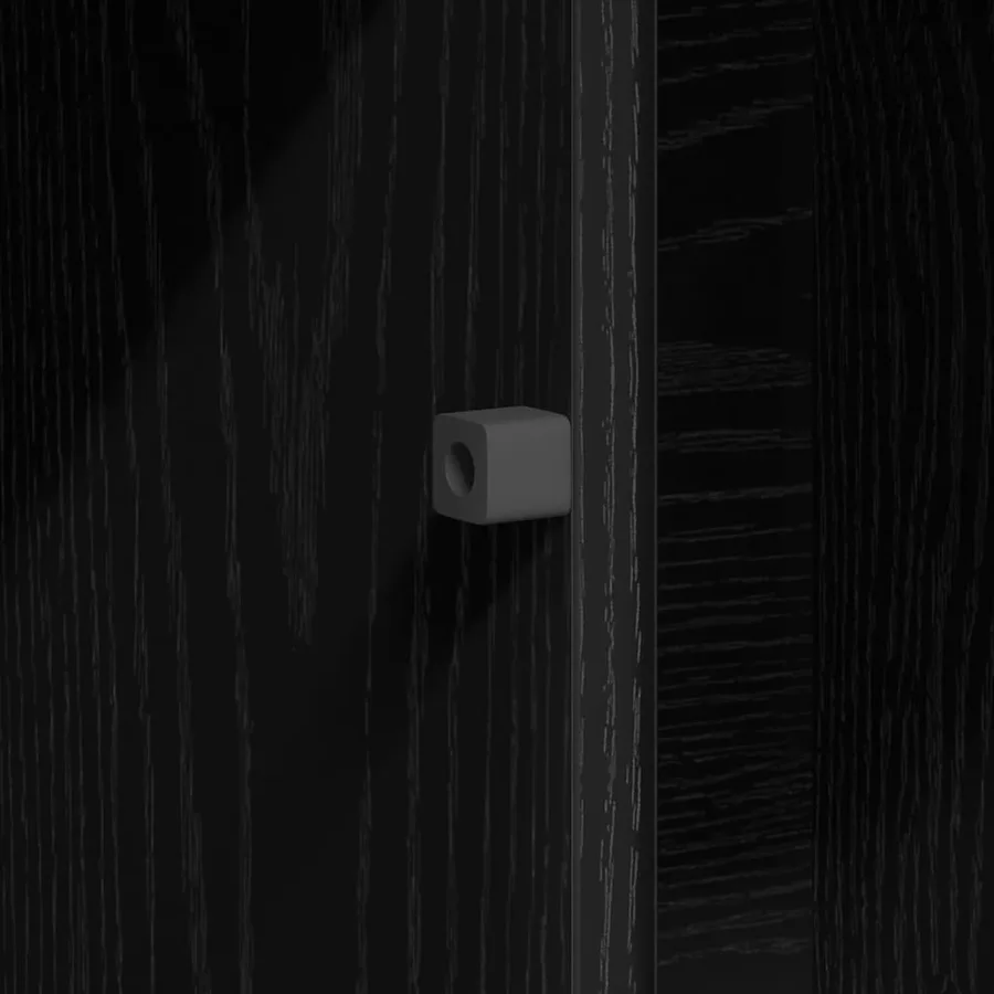 Meuble TV Chêne noir 100 x 38 x 49 cm Bois d'ingénierie - 12