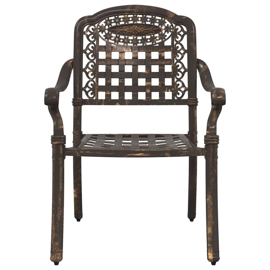 Ensemble de tables de jardin 3 pcs Noir Aluminium coulé - 21