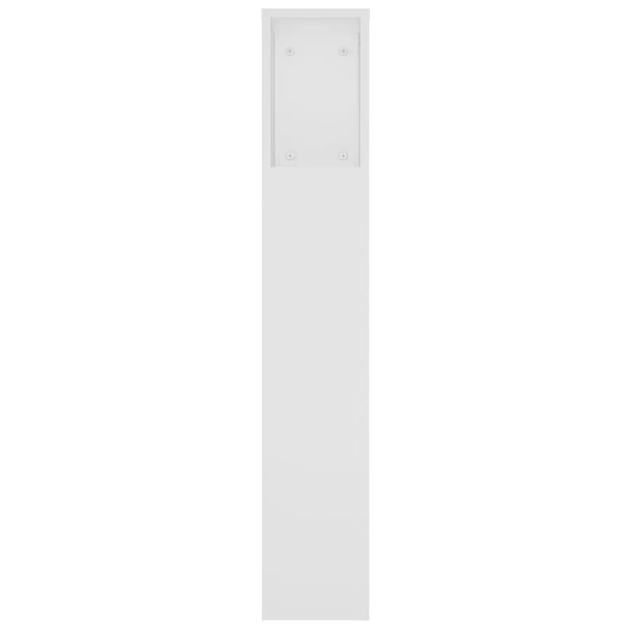 Armoire de tête de lit Blanc 220x18,5x104,5 cm - 5