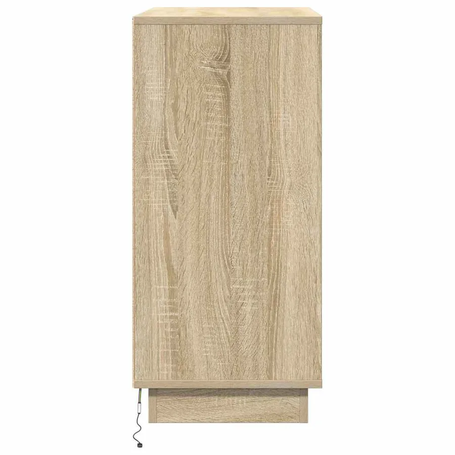 Buffet LED Chêne Sonoma 71 x 34,5 x 75 cm Bois d'ingénierie - 8