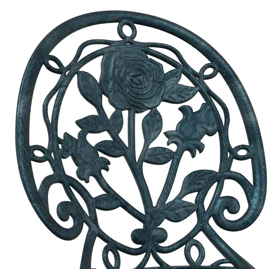 Ensemble bistro de jardin 3 pcs Vert Aluminium - 9