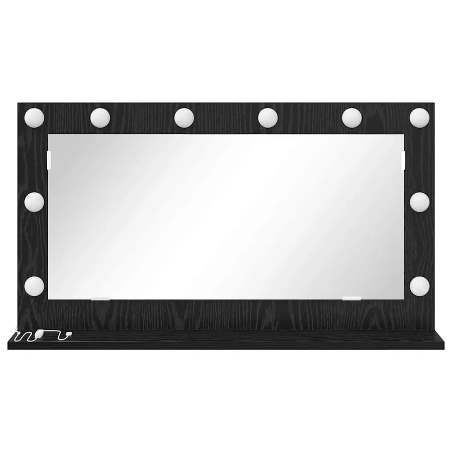 Miroir de vanité Rectangulaire Chêne noir 80 x 45 x 18 cm - 4