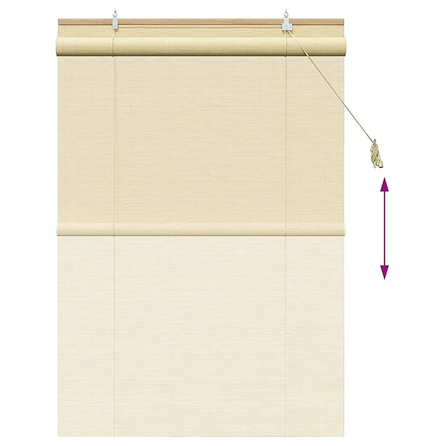 Store enrouleur Nature 120 x 160 cm Bambou - 13