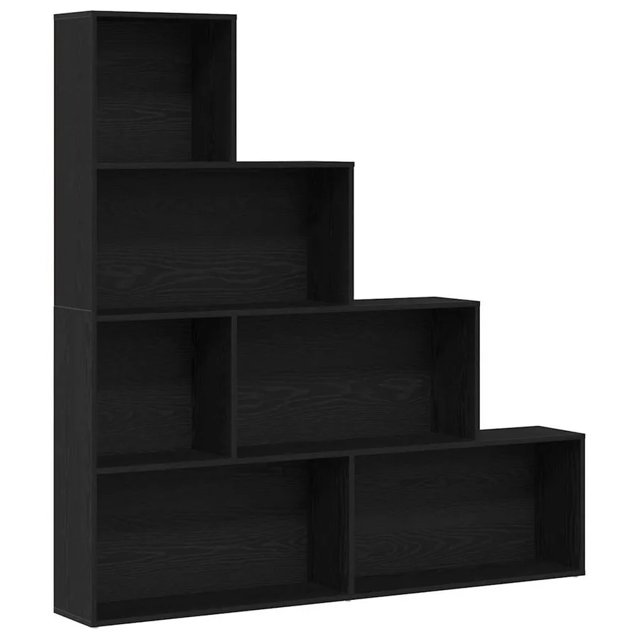 Bibliothèque Chêne noir 155 x 24 x 160 cm Bois d'ingénierie - 2