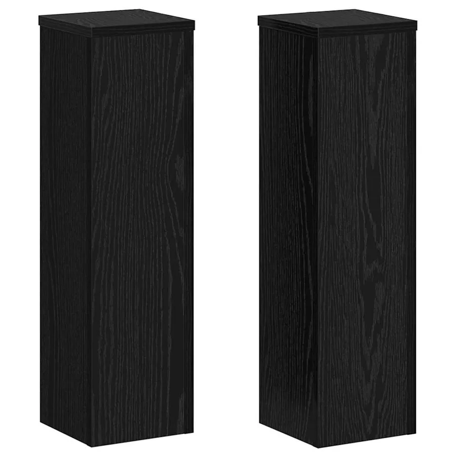 Support de Plante 2 pcs Chêne noir 17 x 17 x 60 cm - 2