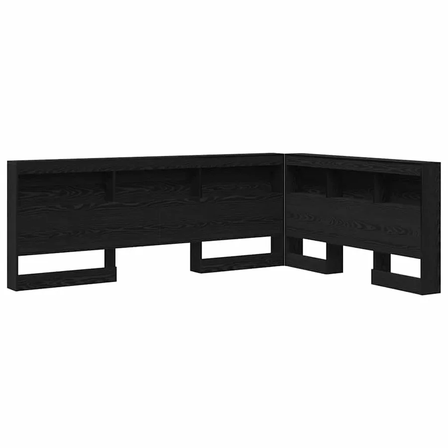 Tête de lit de rangement Chêne noir 135 cm Bois d'ingénierie - 2