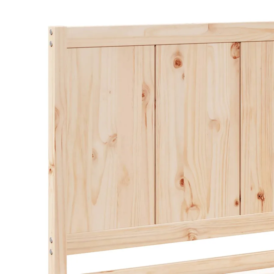 Cadre de lit extra long sans matelas 200x210 cm bois massif - 7