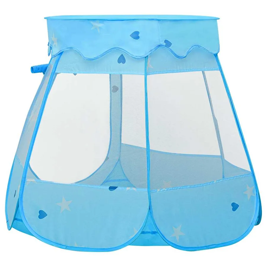 Tente de jeu pour enfants avec 250 balles Bleu 102x102x82 cm - 4