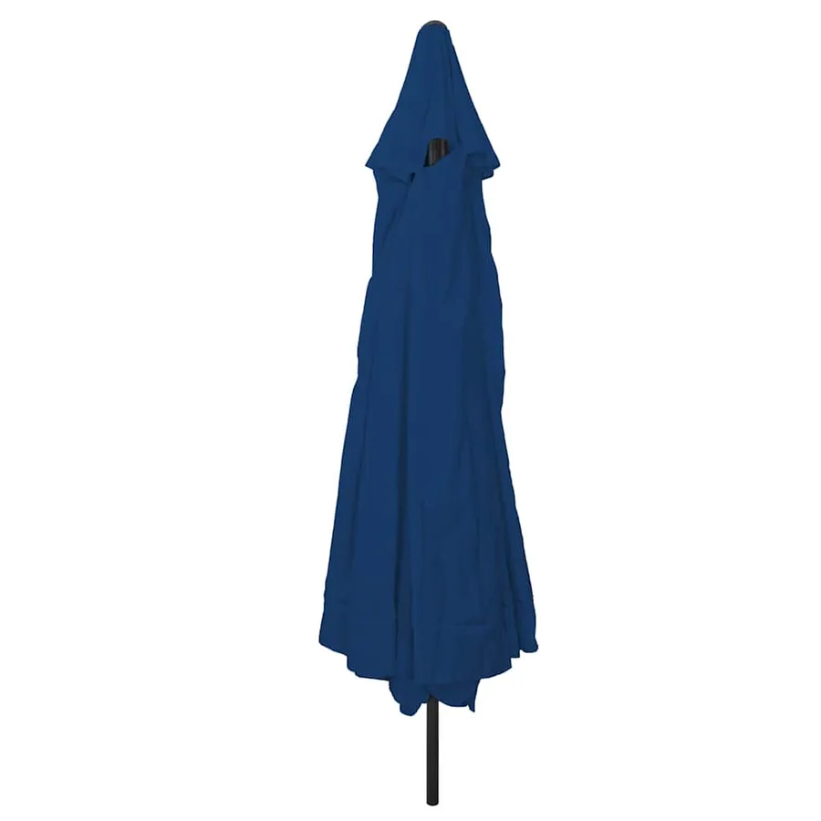 Parasol de jardin 394 x 394 x 248 cm Polyester et Acier Azur - 2