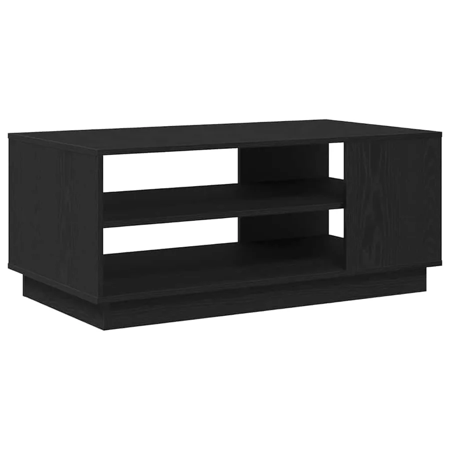 Table basse Chêne noir 102 x 55 x 43 cm Bois d'ingénierie - 2
